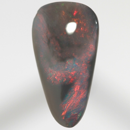 SOLID BLACK OPAL Picture opal, red and blue amongst black opal